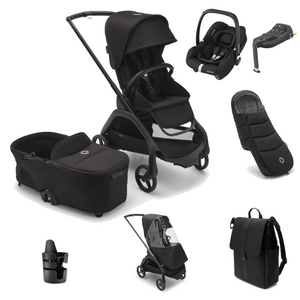 Bugaboo Travel Systems Bugaboo Dragonfly Pushchair Ultimate (Cabriofix i-Size) Bundle - Midnight Black