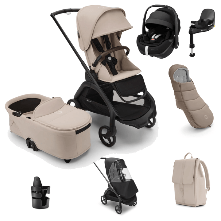 Bugaboo Travel Systems Bugaboo Dragonfly Pushchair Ultimate (Pebble 360 PRO2) Bundle - Desert Taupe