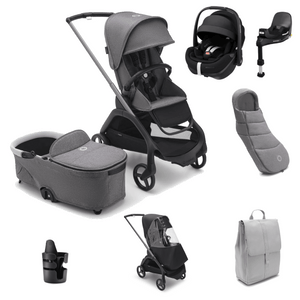 Bugaboo Travel Systems Bugaboo Dragonfly Pushchair Ultimate (Pebble 360 PRO2) Bundle - Grey Melange