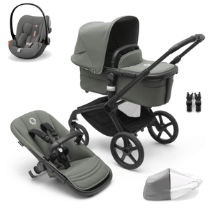 Bugaboo Travel Systems Bugaboo Fox 5 (Cloud G Plus) Travel System - Black/Forest Green/Lava Grey (No Base)