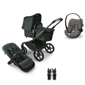 Bugaboo Travel Systems Bugaboo Fox 5 (Cloud G Plus) Travel System, Noir Limited Edition - Midnight Green/Lava Grey (No Base)