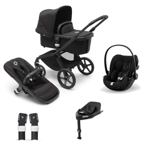 Bugaboo Travel Systems Bugaboo Fox 5 Cloud G Travel System - Black/Midnight Black/Midnight Black