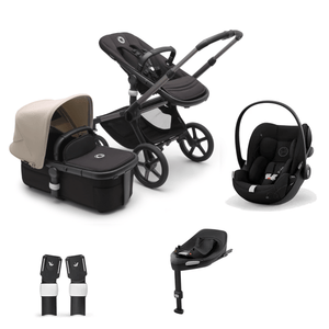 Bugaboo Travel Systems Bugaboo Fox 5 Cloud G Travel System - Graphite/Midnight Black/Desert Taupe