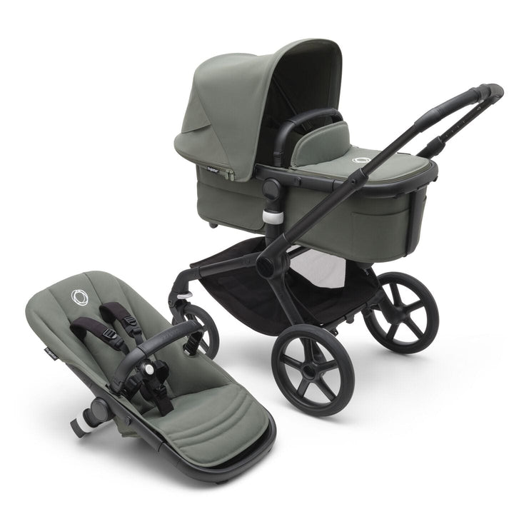 Bugaboo Travel Systems Bugaboo Fox 5, Cloud T and Base Travel System - Black/Forest Green/Forest Green