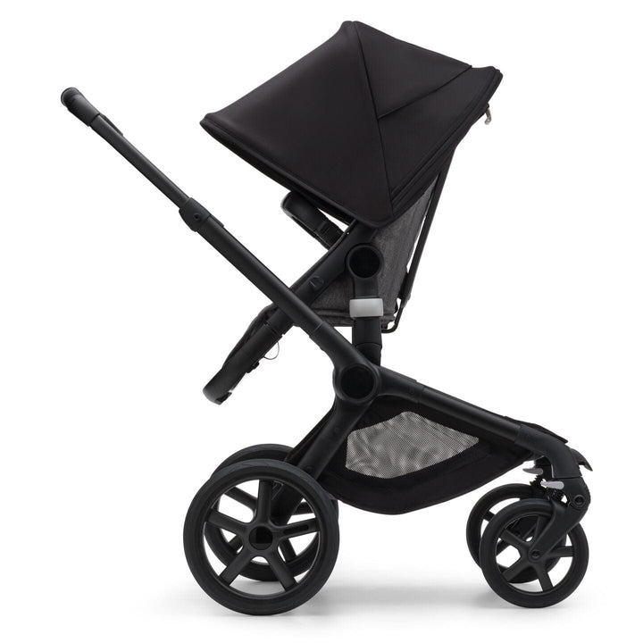 Bugaboo Travel Systems Bugaboo Fox 5, Cloud T and Base Travel System - Black/Grey Melange/Midnight Black