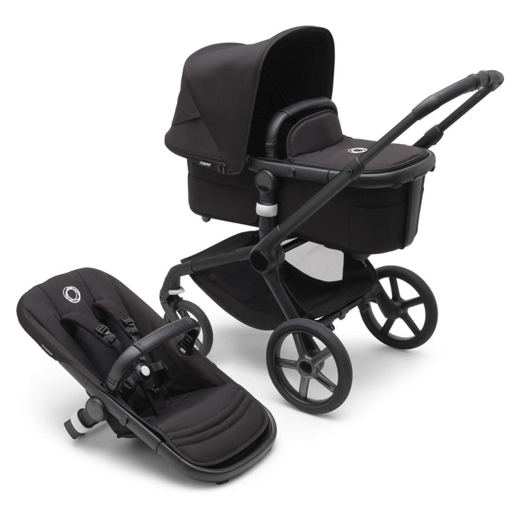 Bugaboo Travel Systems Bugaboo Fox 5, Cloud T and Base Travel System - Black/Midnight Black/Midnight Black