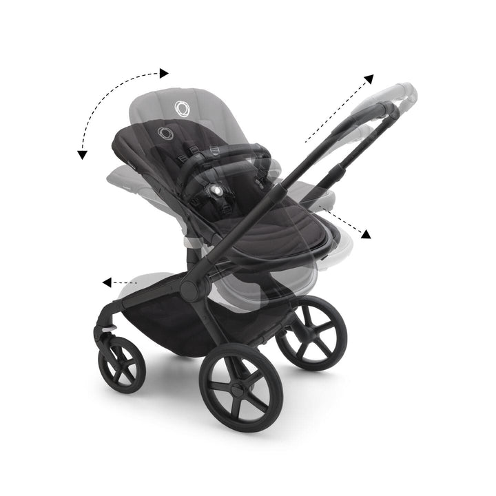 Bugaboo Travel Systems Bugaboo Fox 5, Cloud T and Base Travel System - Black/Midnight Black/Midnight Black