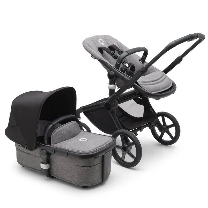 Bugaboo Travel Systems Bugaboo Fox 5, Cloud Z2 Ultimate Travel System - Black/Grey Melange/Midnight Black