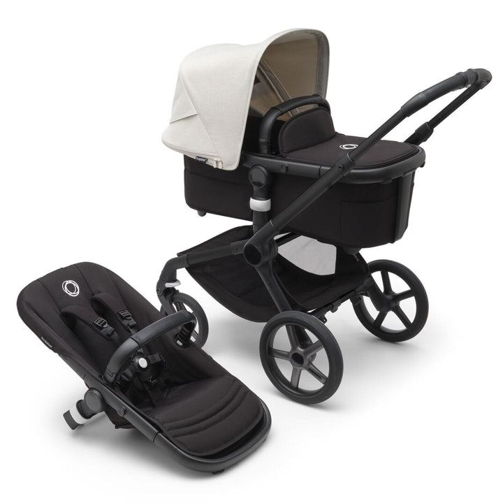 Bugaboo Travel Systems Bugaboo Fox 5, Pebble 360 PRO and Base Travel System - Black/Midnight Black/Misty White