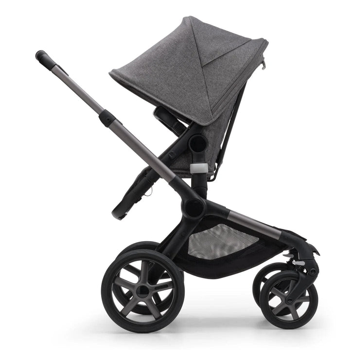 Bugaboo Travel Systems Bugaboo Fox 5, Pebble 360 PRO and Base Travel System - Graphite/Grey Melange/Grey Melange