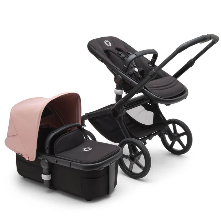 Bugaboo Travel Systems Bugaboo Fox 5, Pebble 360 PRO Ultimate Travel System - Black/Midnight Black/Morning Pink