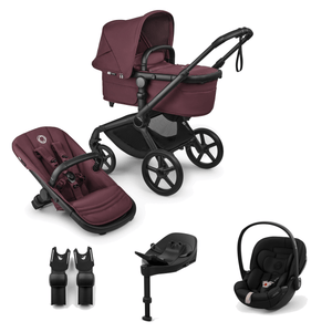 Bugaboo Travel Systems Bugaboo Fox 5 Renew (Cloud S) Travel System - Dark Cherry