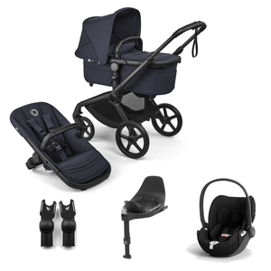 Bugaboo Travel Systems Bugaboo Fox 5 Renew (Cloud T) Travel System - Black/Deep Indigo