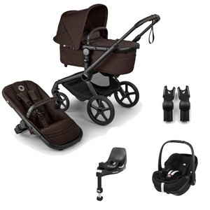 Bugaboo Travel Systems Bugaboo Fox 5 Renew (Pebble 360 PRO2, NON-Slide) Travel System - Cocoa Brown