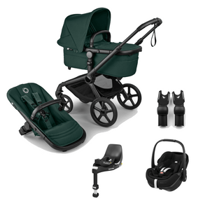 Bugaboo Travel Systems Bugaboo Fox 5 Renew (Pebble 360 PRO2, NON-Slide) Travel System - Fern Green