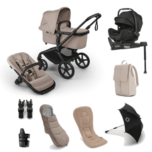 Bugaboo Travel Systems Bugaboo Fox 5 Renew Ultimate (Otter by Nuna) Travel System - Desert Taupe Melange