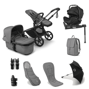 Bugaboo Travel Systems Bugaboo Fox 5 Renew Ultimate (Otter by Nuna) Travel System - Moon Grey
