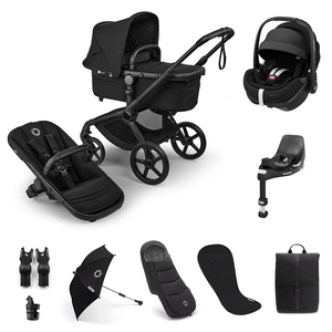 Bugaboo Travel Systems Bugaboo Fox 5 Renew Ultimate (Pebble 360 PRO2, Non-Slide) Travel System - Black/Heritage Black