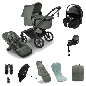 Bugaboo Travel Systems Bugaboo Fox 5 Renew Ultimate (Pebble 360 PRO2) Travel System - Black/Forest Green