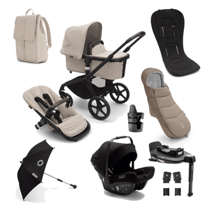 Bugaboo Travel Systems Bugaboo Fox 5 Ultimate Bundle - Black/Desert Taupe/Desert Taupe