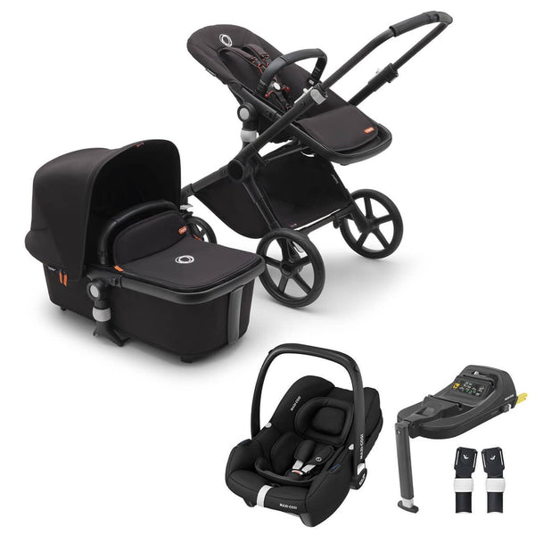 Bugaboo Travel Systems Bugaboo Fox Cub Cabriofix i-Size Travel System - Black/Midnight Black/Midnight Black