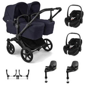 Bugaboo twin pushchairs Bugaboo Donkey 6 Twin (Pebble 360 PRO2) Travel System - Deep Indigo