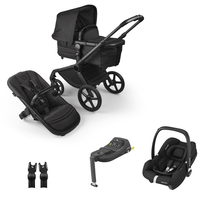 bugaboo fox wheel size Bugaboo Fox 5 (Cabriofix i-Size) Essential Travel System, Noir Limited – UK Baby Centre