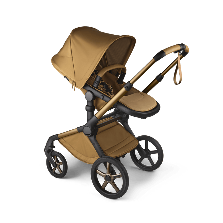 Bugaboo Wheels Bugaboo Fox 5 Cabriofix i-Size Travel System, Noir Limited Edition - Amber Glow