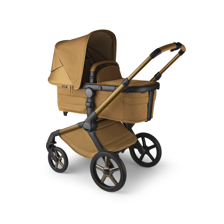 Bugaboo Wheels Bugaboo Fox 5 Cabriofix i-Size Travel System, Noir Limited Edition - Amber Glow