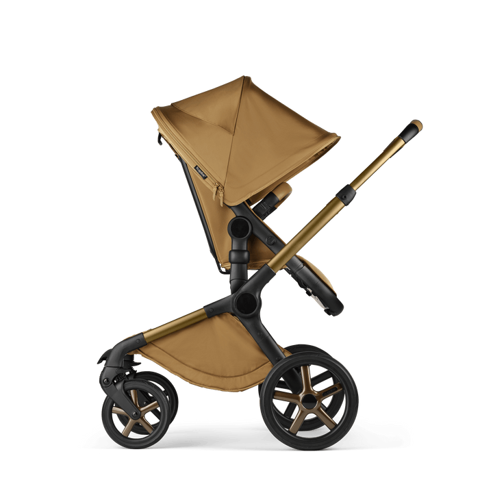 Bugaboo Wheels Bugaboo Fox 5 Cabriofix i-Size Travel System, Noir Limited Edition - Amber Glow