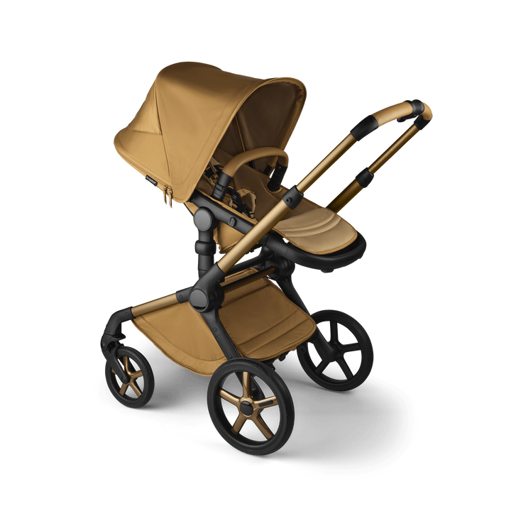 Bugaboo Wheels Bugaboo Fox 5 Cabriofix i-Size Travel System, Noir Limited Edition - Amber Glow