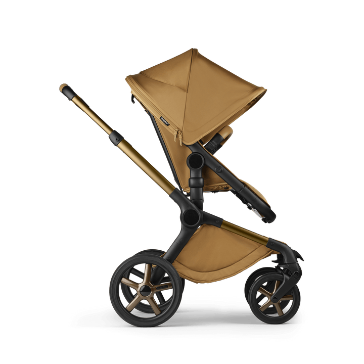 Bugaboo Wheels Bugaboo Fox 5 Cabriofix i-Size Travel System, Noir Limited Edition - Amber Glow