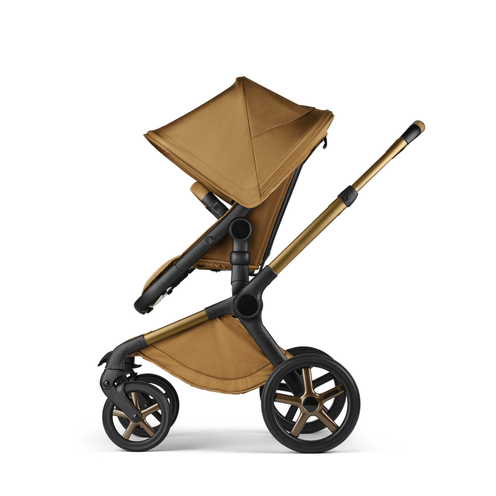 Bugaboo Wheels Bugaboo Fox 5 Cabriofix i-Size Travel System, Noir Limited Edition - Amber Glow