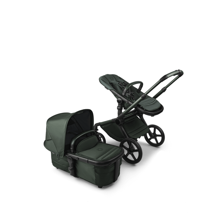 Bugaboo Wheels Bugaboo Fox 5 Cabriofix i-Size Travel System, Noir Limited Edition - Midnight Green