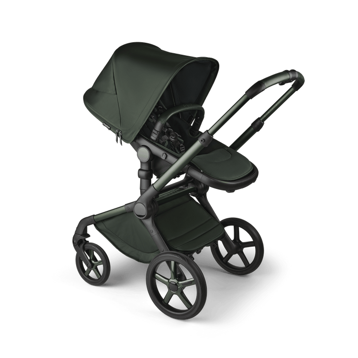 Bugaboo Wheels Bugaboo Fox 5 Cabriofix i-Size Travel System, Noir Limited Edition - Midnight Green