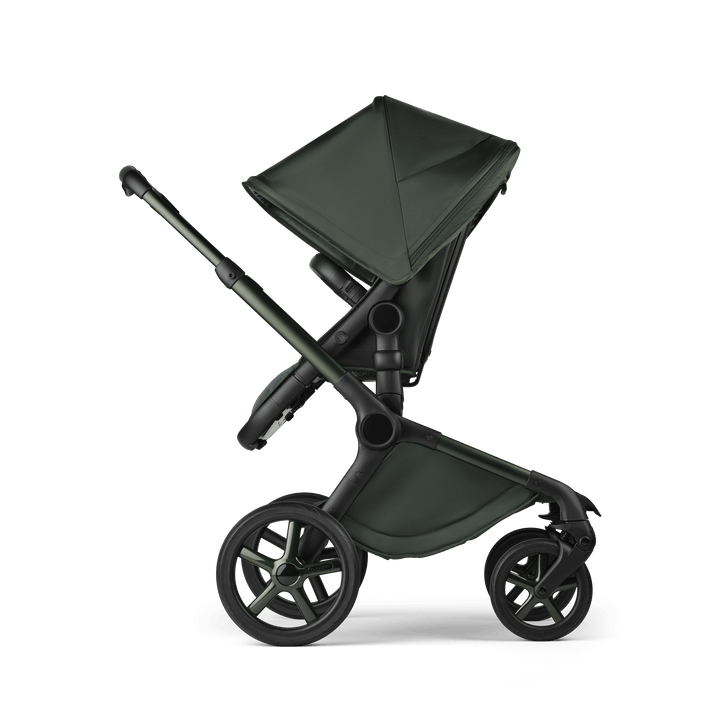 Bugaboo Wheels Bugaboo Fox 5 Cabriofix i-Size Travel System, Noir Limited Edition - Midnight Green