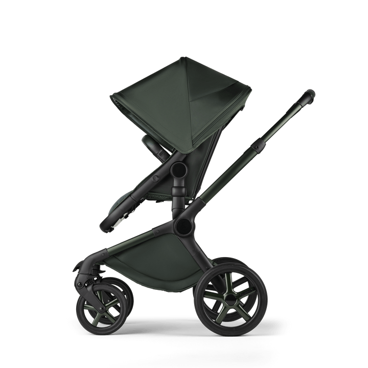 Bugaboo Wheels Bugaboo Fox 5 Cabriofix i-Size Travel System, Noir Limited Edition - Midnight Green