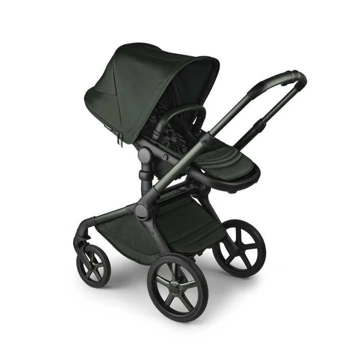 Bugaboo Wheels Bugaboo Fox 5 Cabriofix i-Size Travel System, Noir Limited Edition - Midnight Green