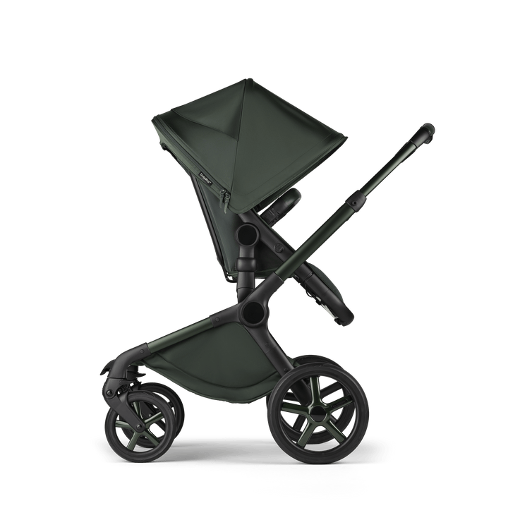 Bugaboo Wheels Bugaboo Fox 5 Cabriofix i-Size Travel System, Noir Limited Edition - Midnight Green