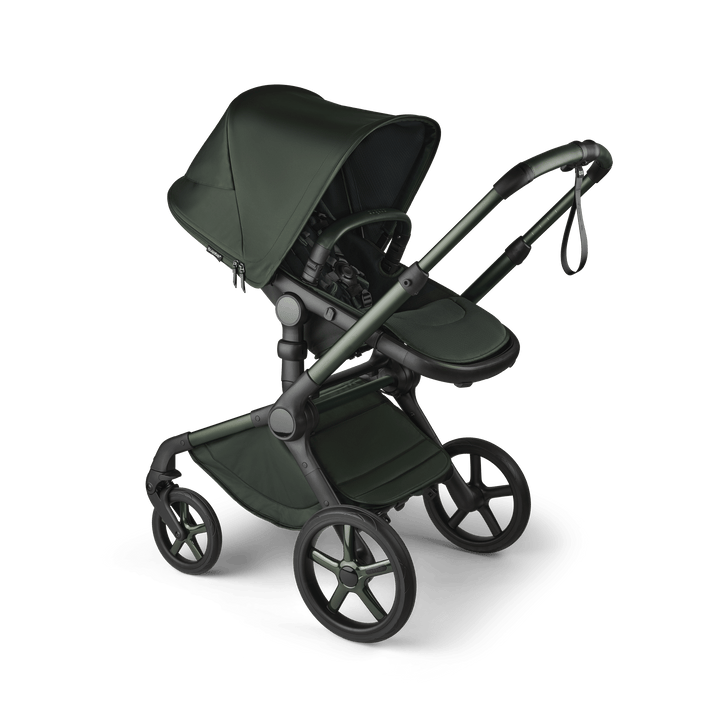 Bugaboo Wheels Bugaboo Fox 5 Cabriofix i-Size Travel System, Noir Limited Edition - Midnight Green