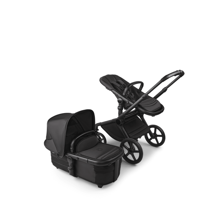 Bugaboo Wheels Bugaboo Fox 5 Cloud T Travel System, Noir Limited Edition - Black Moonlight