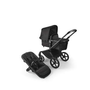 Bugaboo Wheels Bugaboo Fox 5 Cloud T Travel System, Noir Limited Edition - Black Moonlight