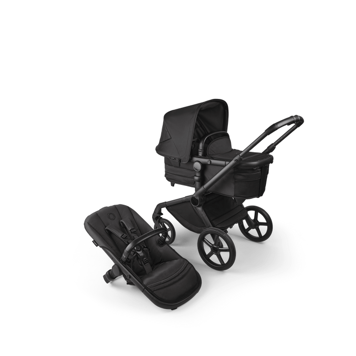 Bugaboo Wheels Bugaboo Fox 5 Cloud T Travel System, Noir Limited Edition - Black Moonlight