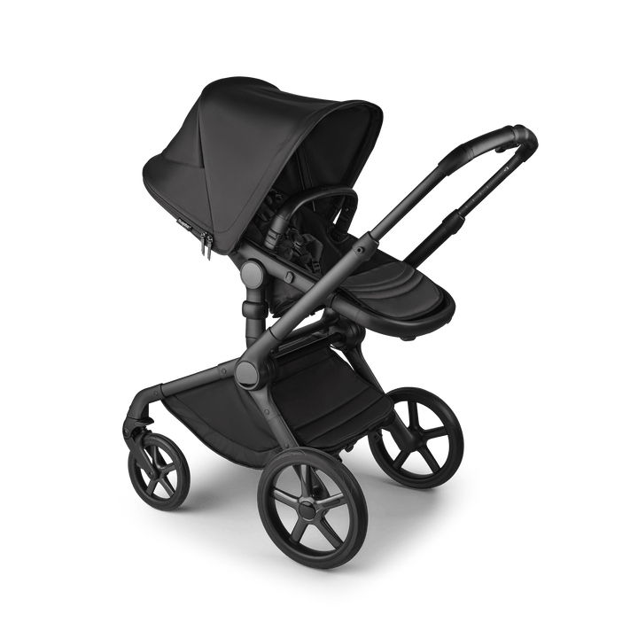 Bugaboo Wheels Bugaboo Fox 5 Cloud T Travel System, Noir Limited Edition - Black Moonlight