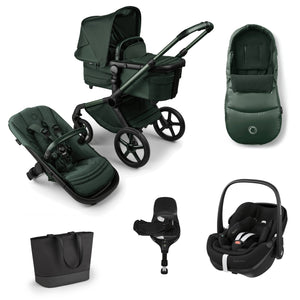 Bugaboo Wheels Bugaboo Fox 5 Pebble 360 PRO 2 Travel System, Noir Limited Edition - Midnight Green/Twillic Black