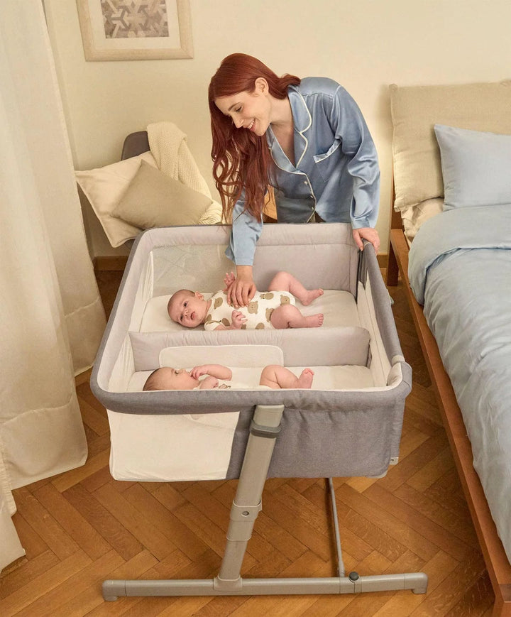 Chicco Bedside Crib Chicco Next2Me Twins Bedside Crib - Magnet Grey