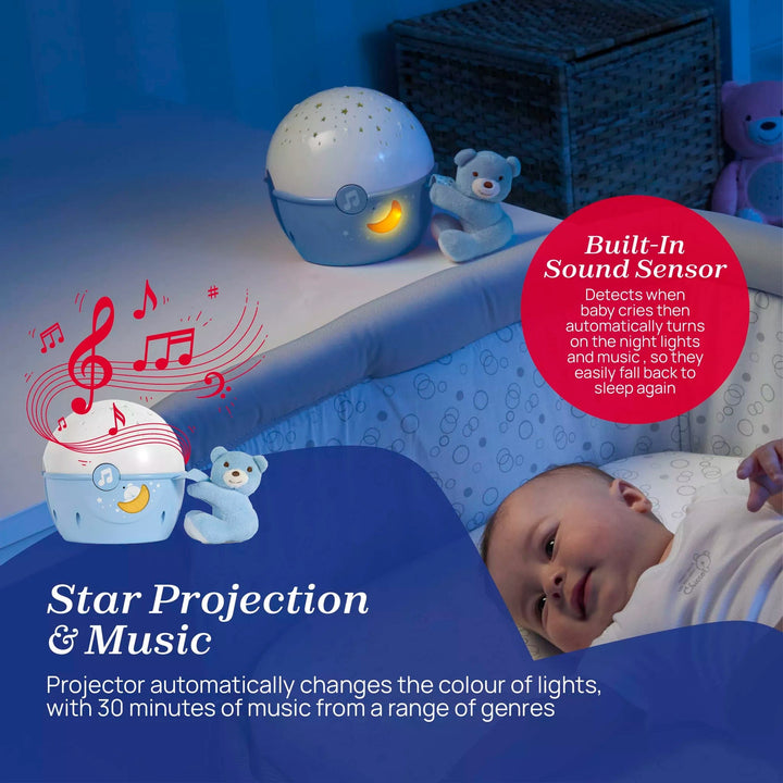 Chicco Cot Mobiles Chicco Next2Stars Crib Projector - Blue