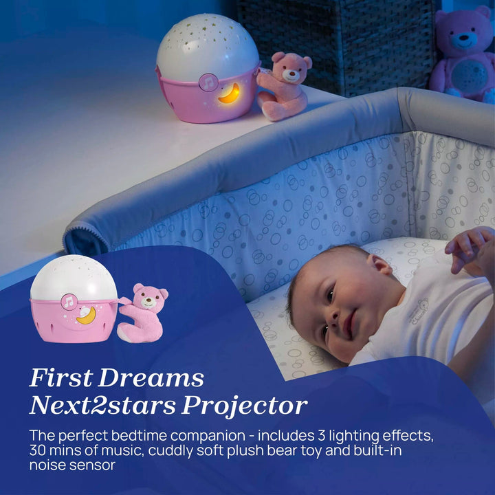 Chicco Cot Mobiles Chicco Next2Stars Crib Projector - Pink