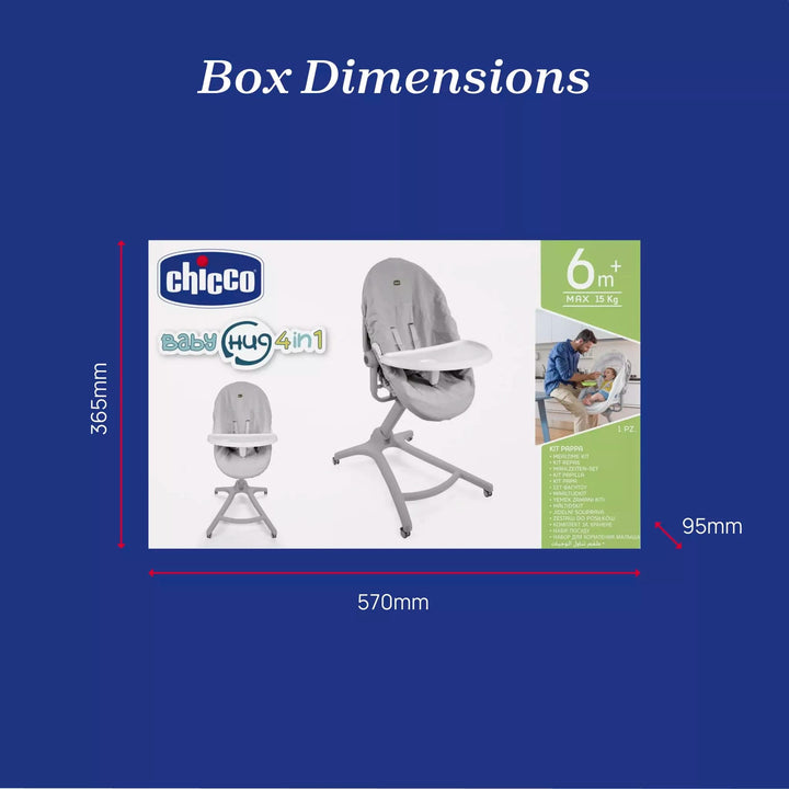 Chicco Highchairs Chicco Baby Hug 4in1 Meal Kit (Tray and Cover)