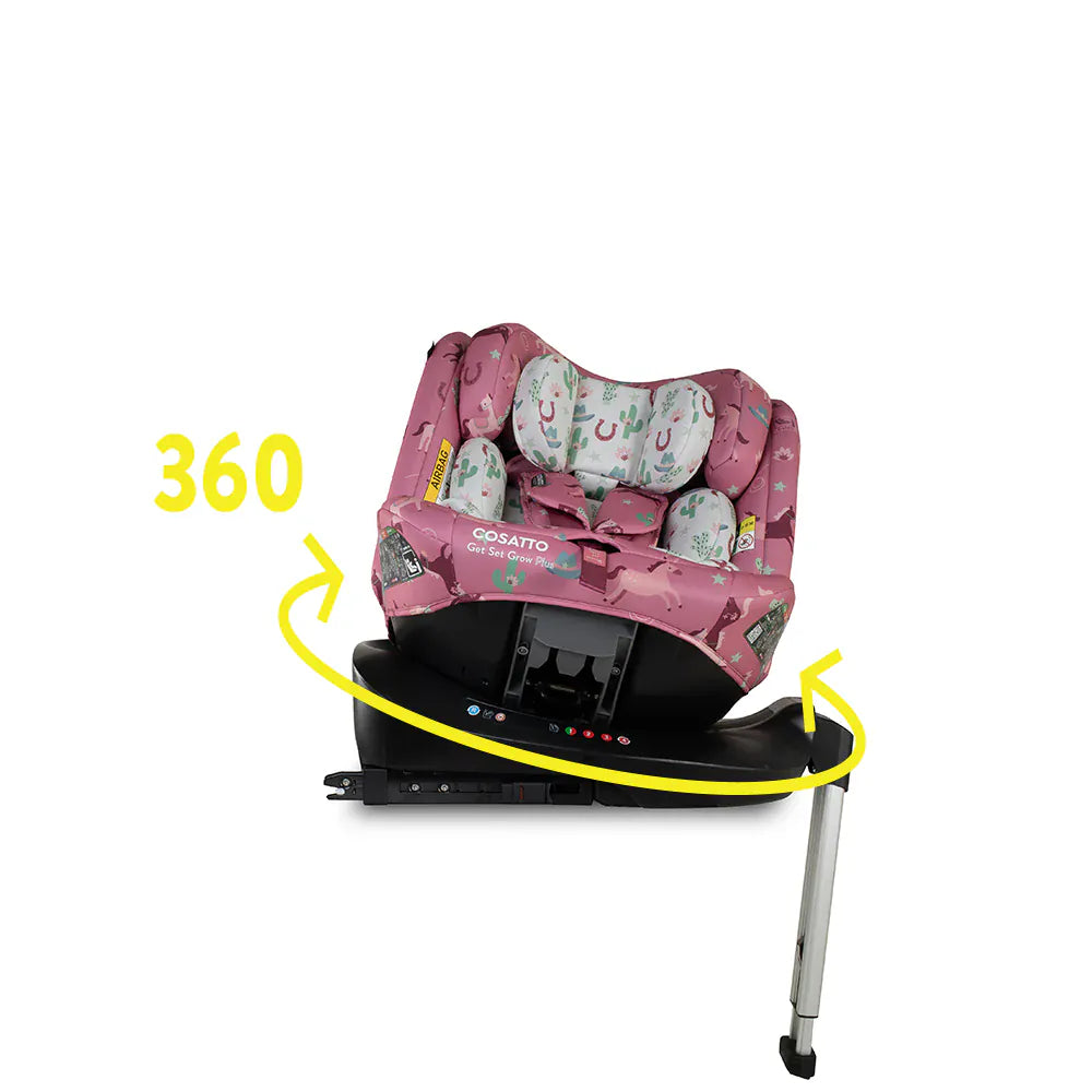 Get Set Cosatto Get Set Grow Plus i-Size 360 Pony Party | Birth to 12 Years Car ...